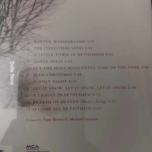 Vince Gill - Breath of Heaven: A Christmas Collection - 11 Songs - 1998 CD - Picture 4 of 4